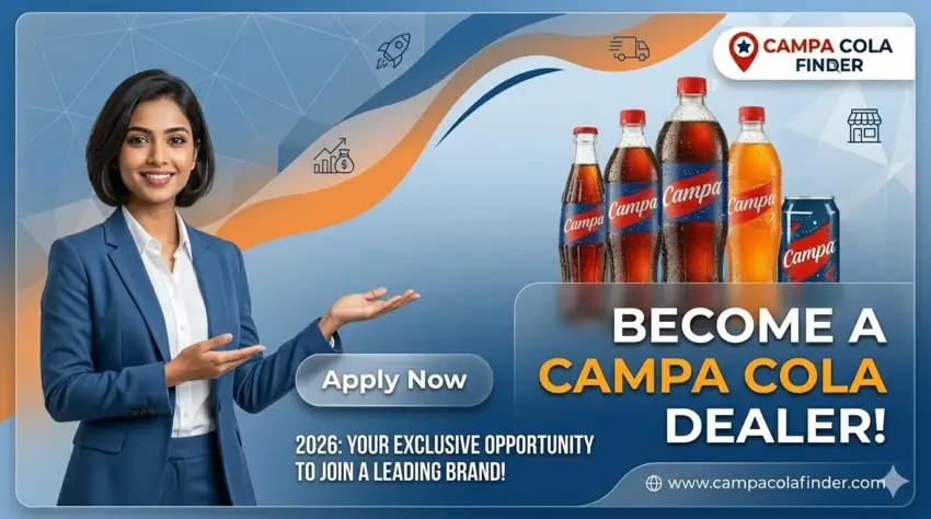 Apply for Campa Cola Dealership 2026 Premium Business Banner